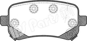 IPS PARTS ibr1089 -  Комплект тормозных колодок, дисковый тормоз